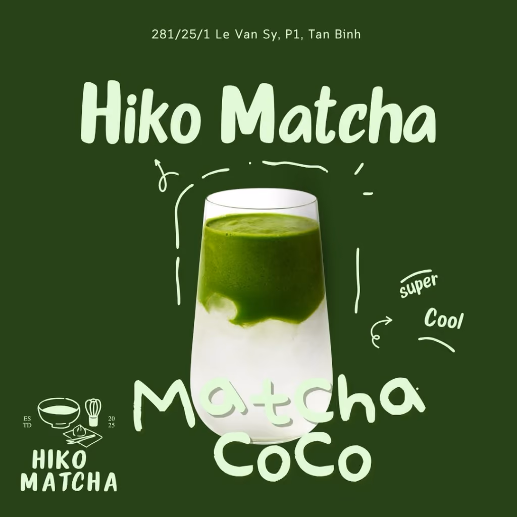 Matcha CoCo — signature drink Hiko Matcha